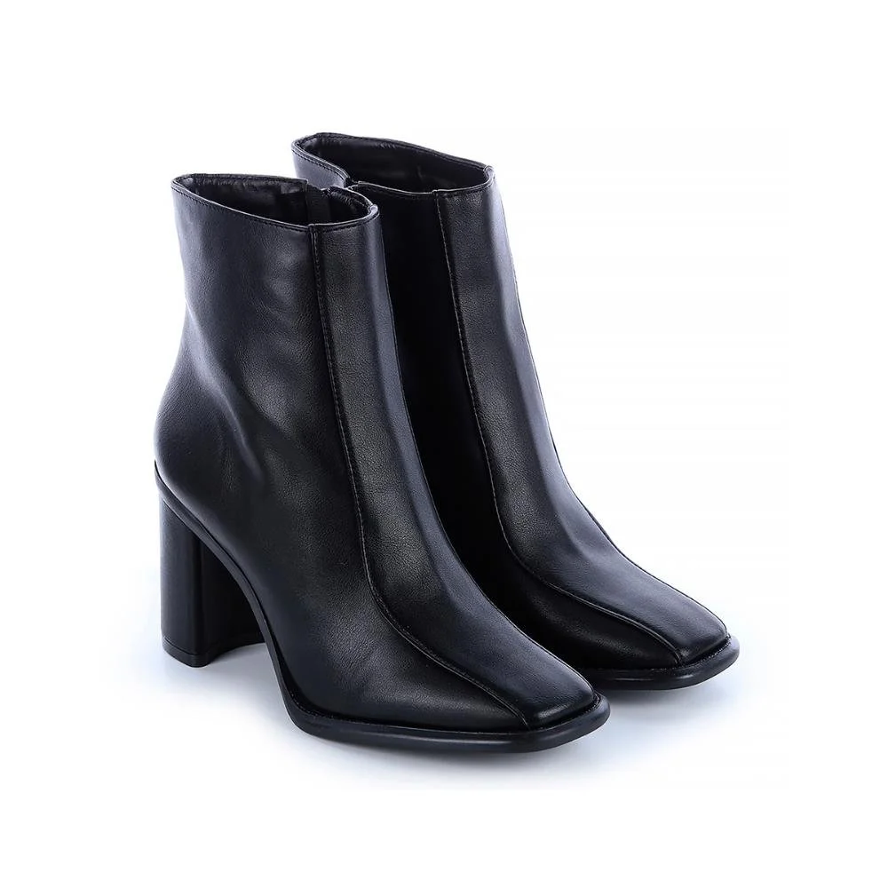 Bota Feminina Salto Bloco Lucy Preto Preto 3
