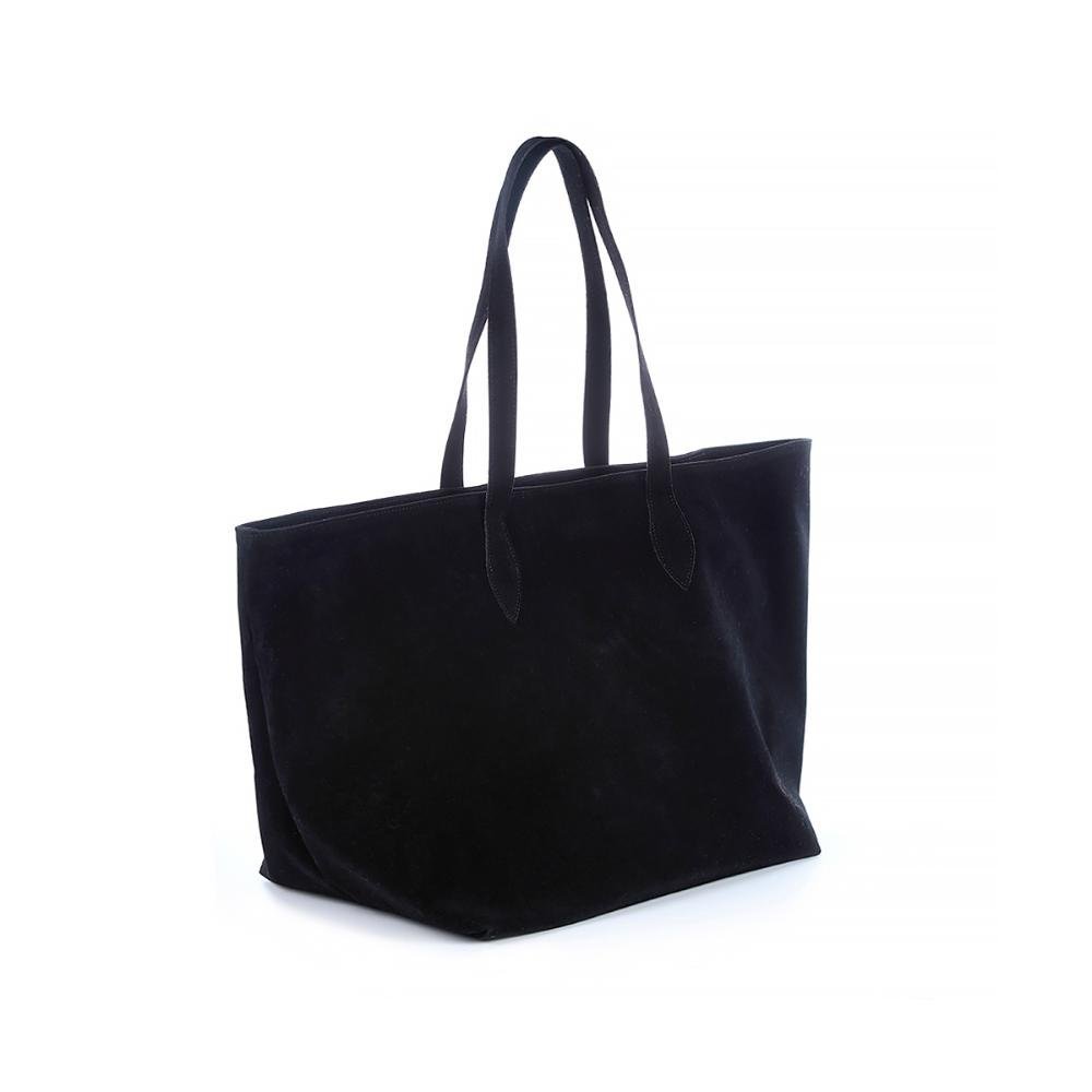 Bolsa Grande 2 em 1 Francy Camurça Preto Preto 3