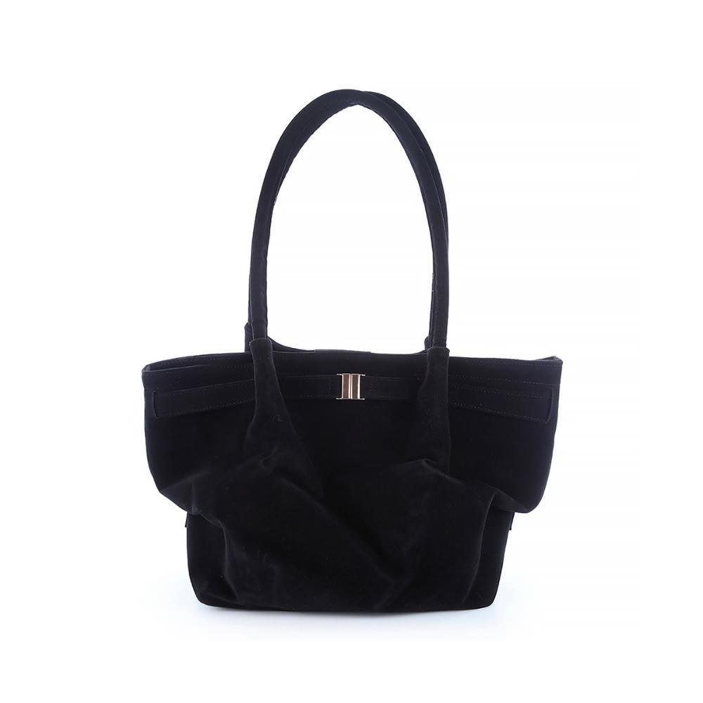 Bolsa Média 2 em 1 Nikky Camurça Preto