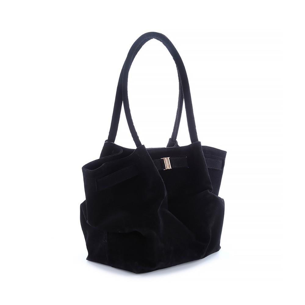 Bolsa Média 2 em 1 Nikky Camurça Preto Preto 3