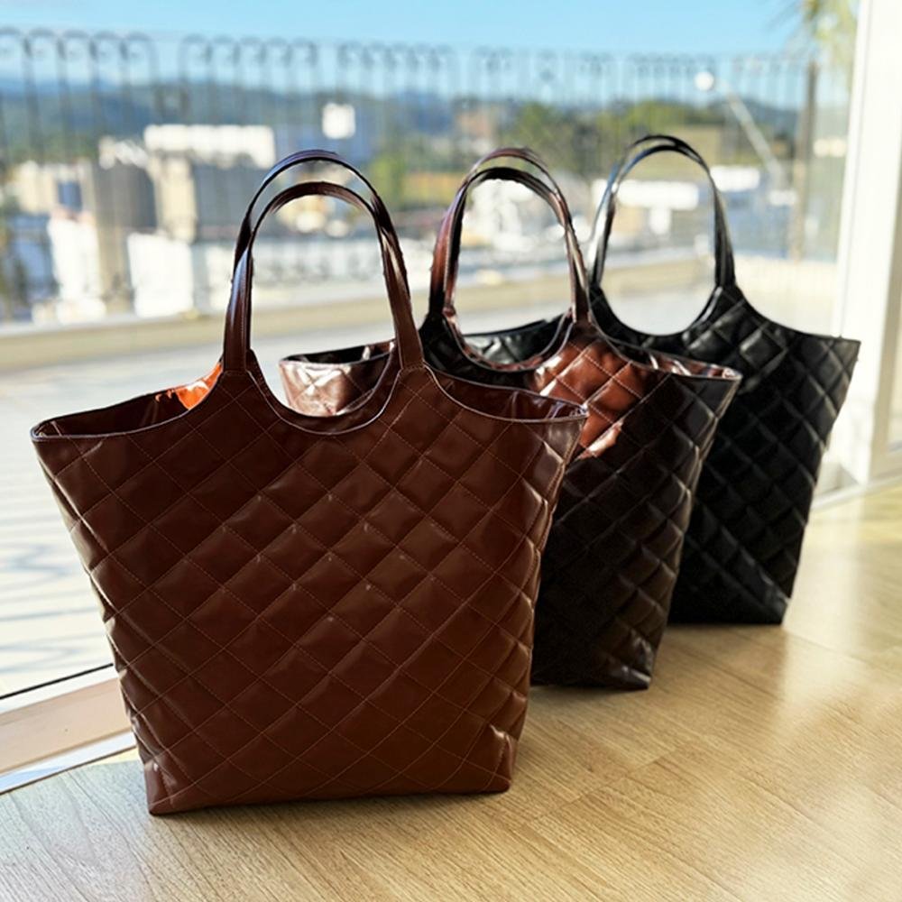 Bolsa Saco Grande 2 em 1 Matelassê Mannu Caramelo Caramelo 7
