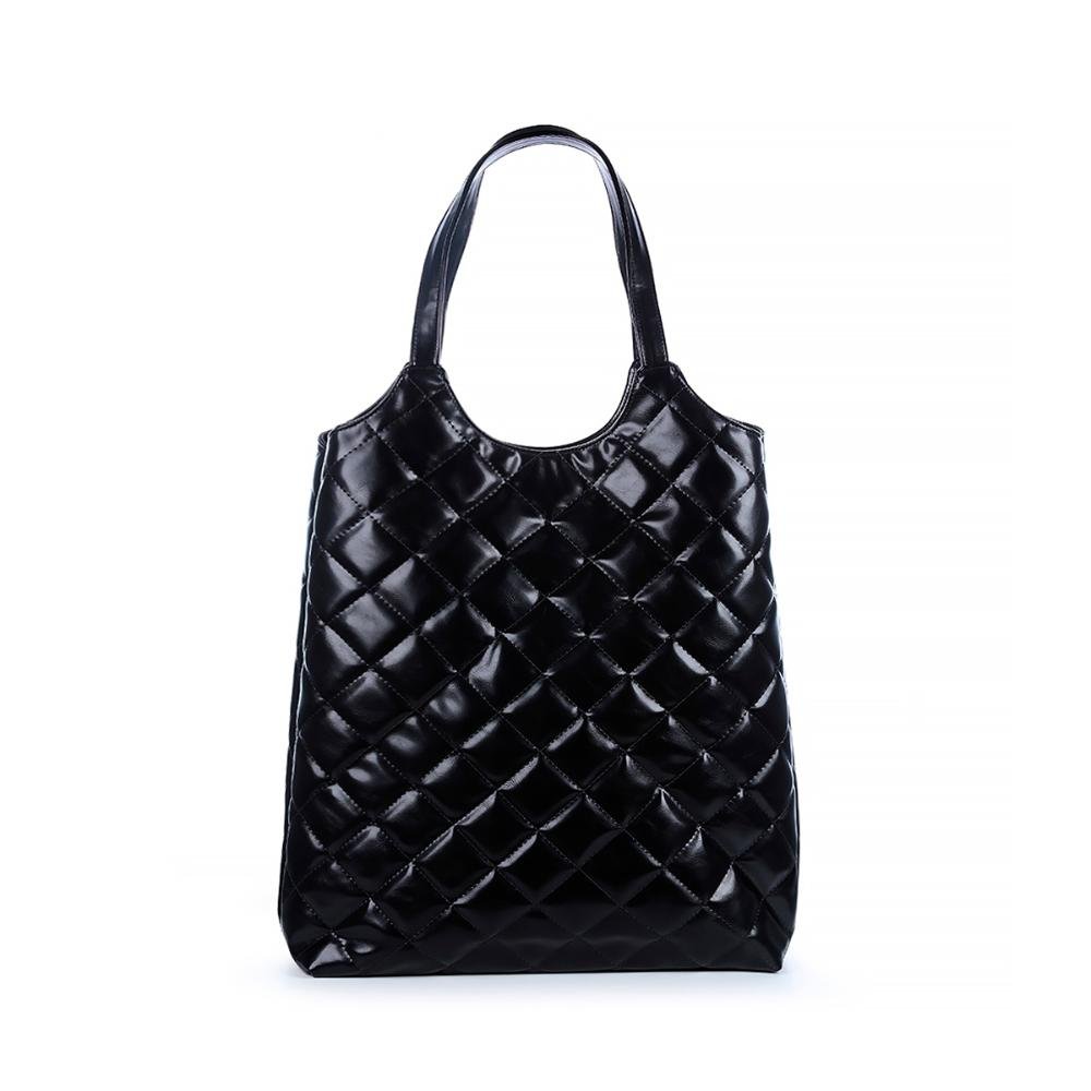 Bolsa Saco Grande 2 em 1 Matelassê Mannu Preto