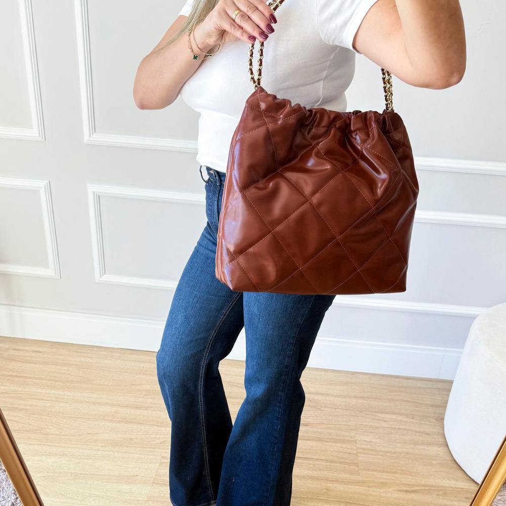 Bolsa Média Debby Marrom Whisky Marrom 6