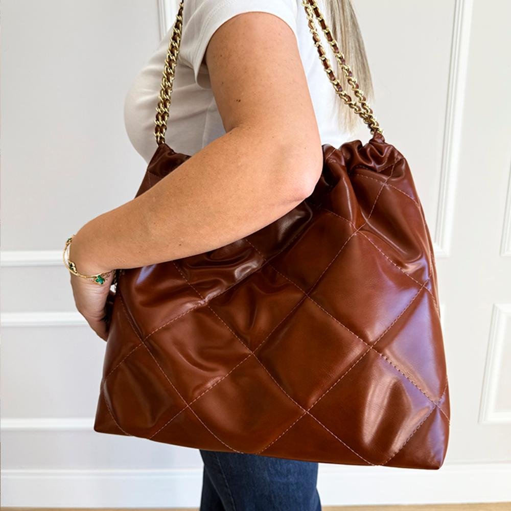 Bolsa Média Debby Marrom Whisky Marrom 7