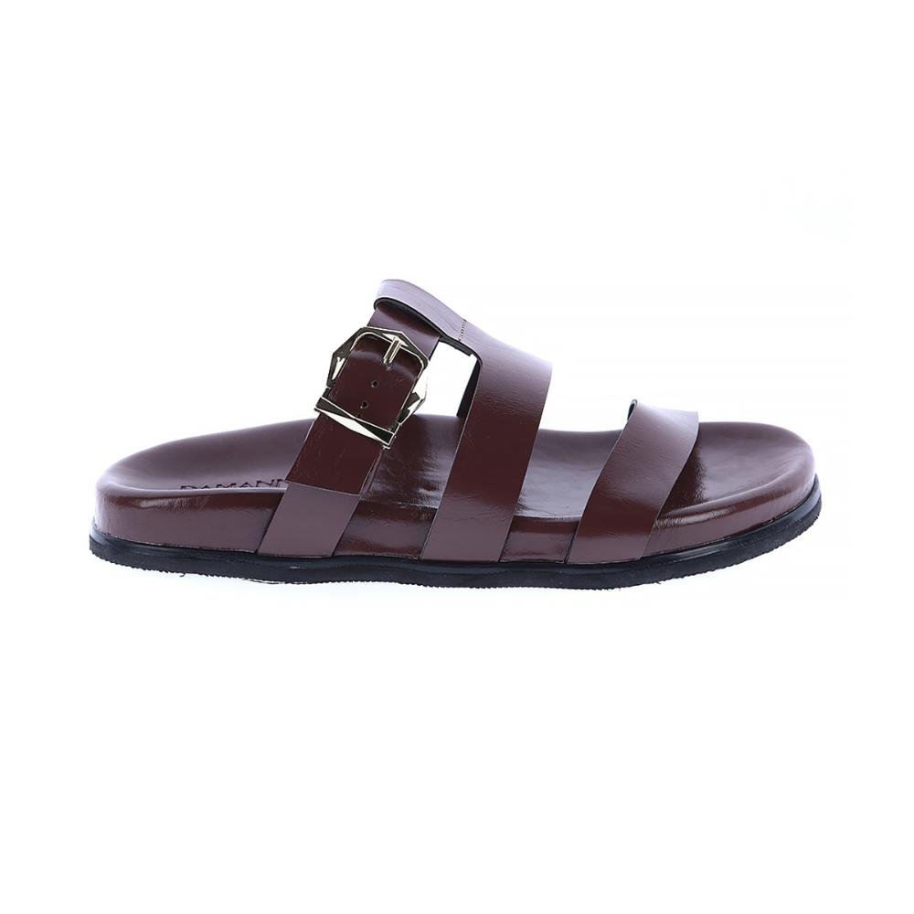 Suzana - Flat Rasteira Feminina com Tiras e Fivela Ajustável