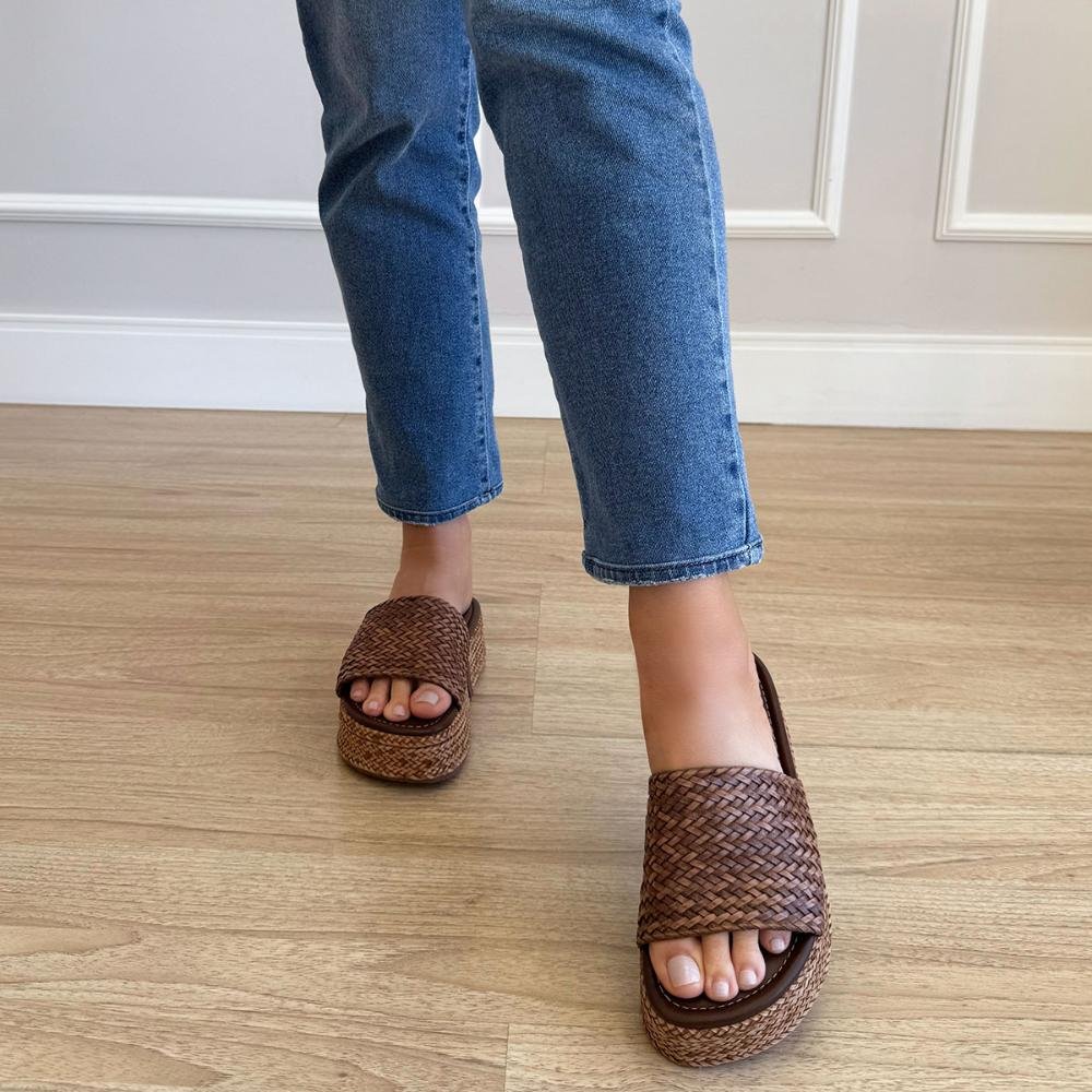 Kenya - Flat Tramado Café Plataforma Marrom 5