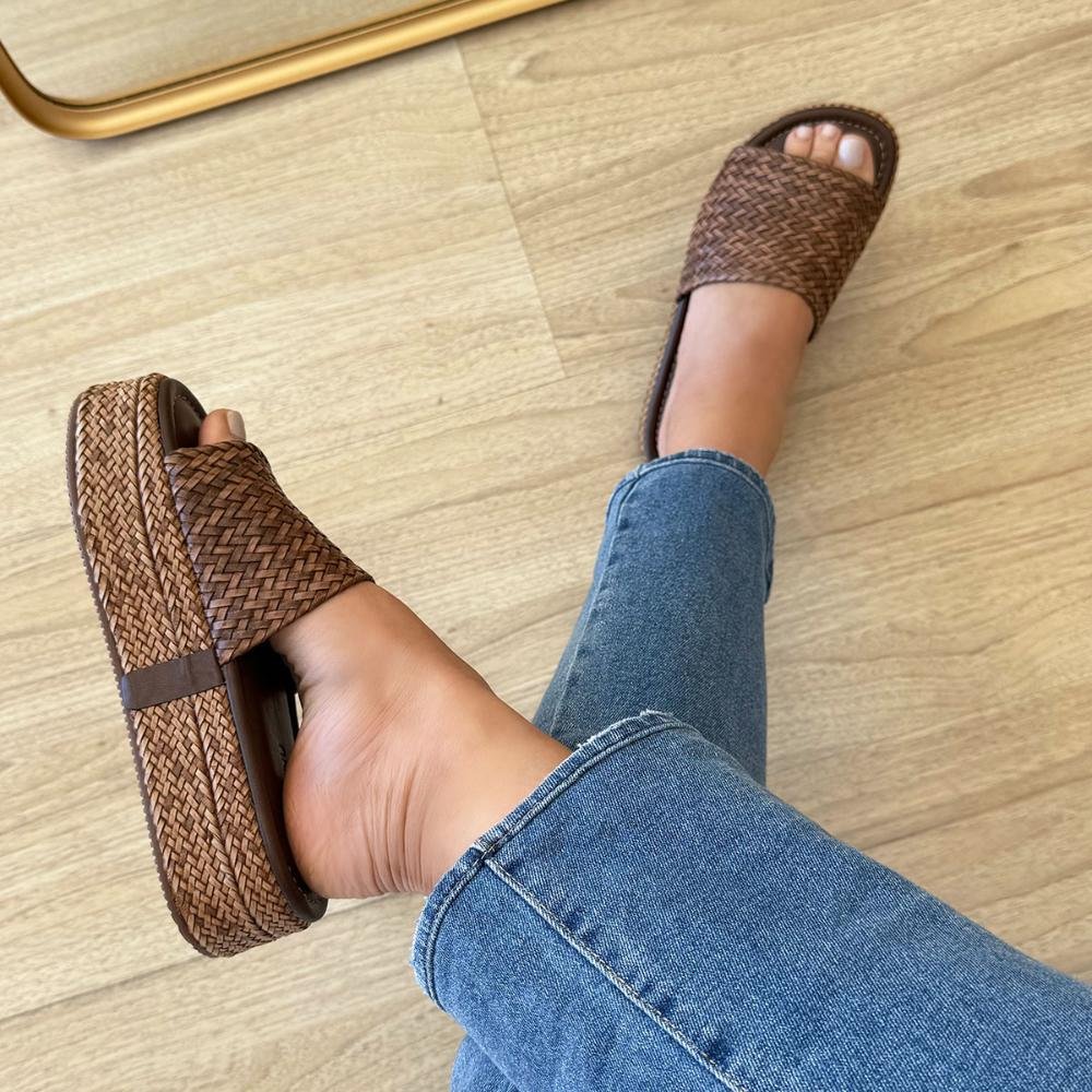 Kenya - Flat Tramado Café Plataforma Marrom 6