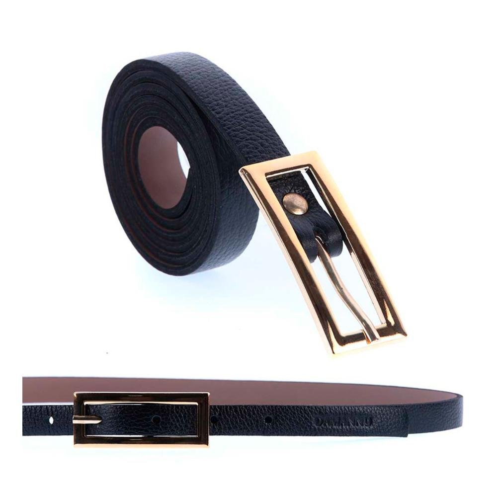 Ludmila - Cinto Femino Couro Legítimo Preto