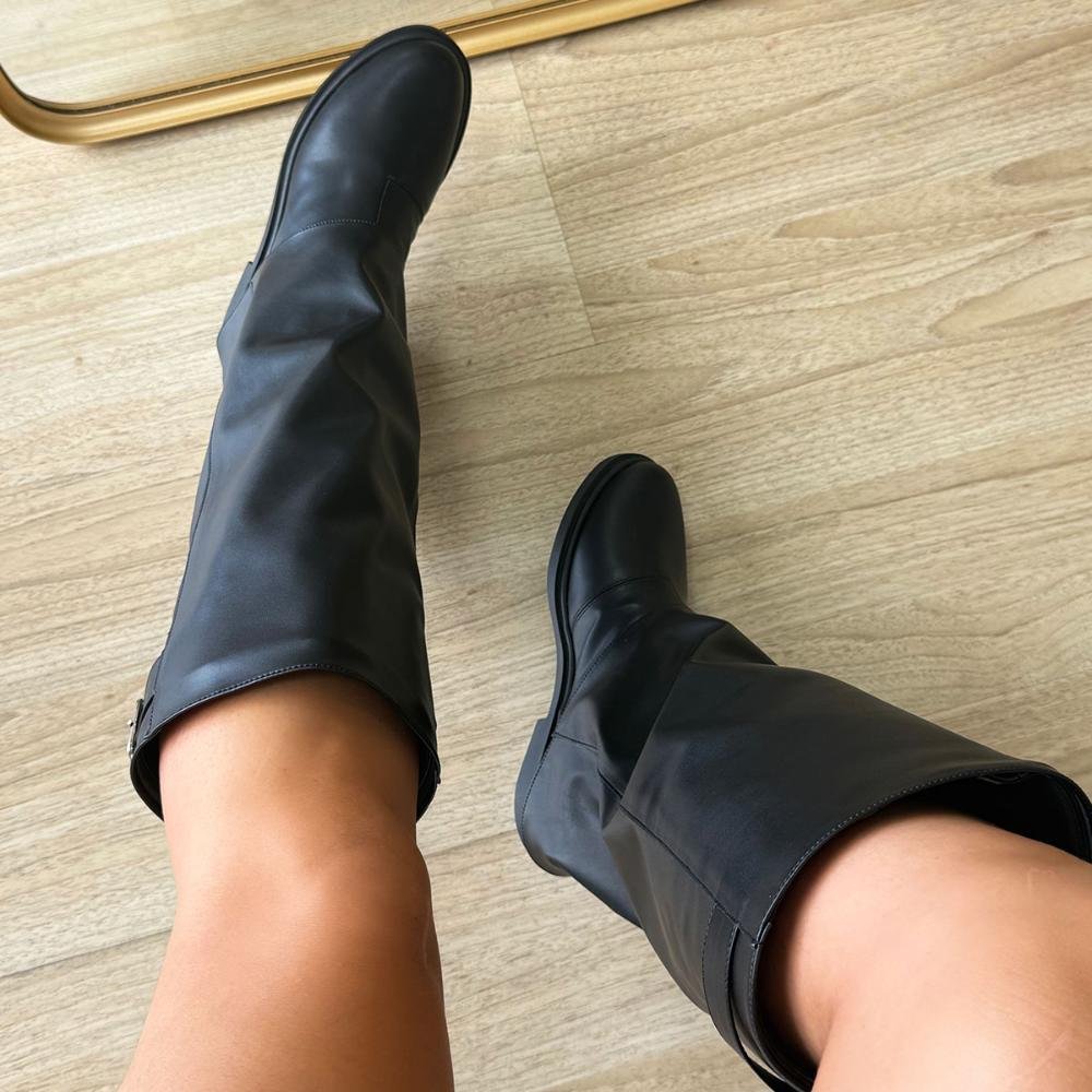 Any - Bota Chelsea Preta 2 em 1 Capa Removível Preto 4