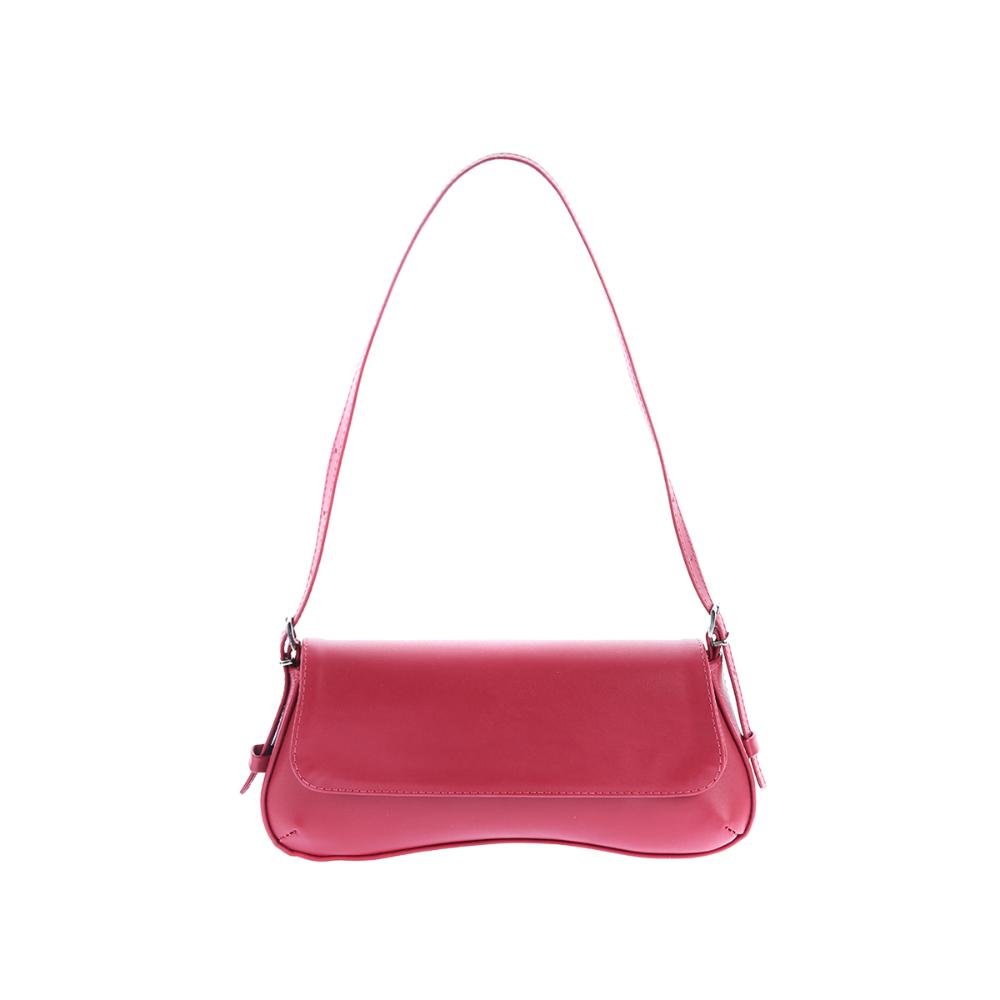 Megan - Bolsa Baguete Minimalista Malbec