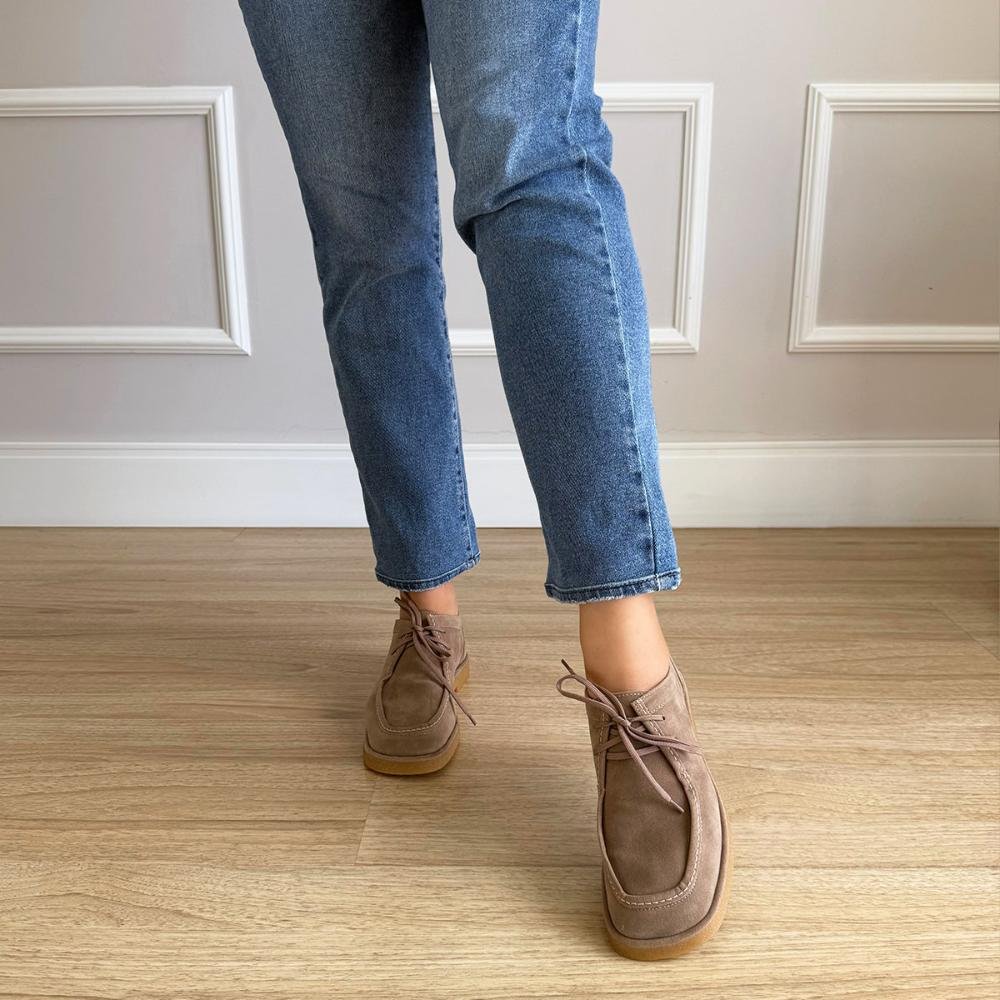 Thalya - Oxford Camurça Bege Bege 5