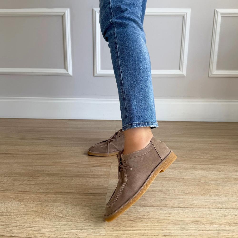 Thalya - Oxford Camurça Bege Bege 6