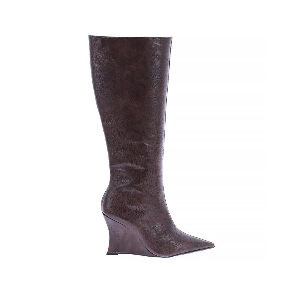 Kelly - Bota Feminina Cano Alto Salto Anabela Cacau