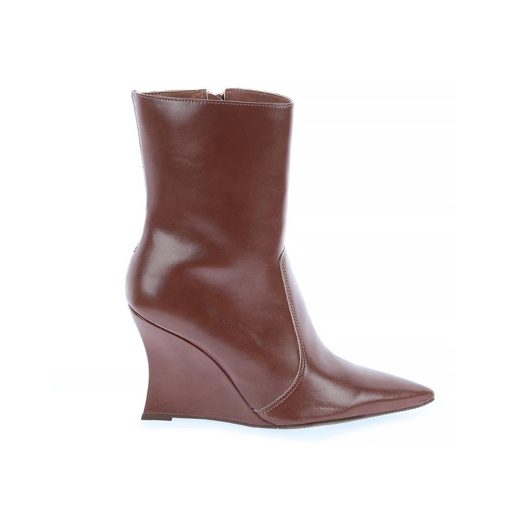 Stella - Bota Feminina Salto Anabela Caramelo