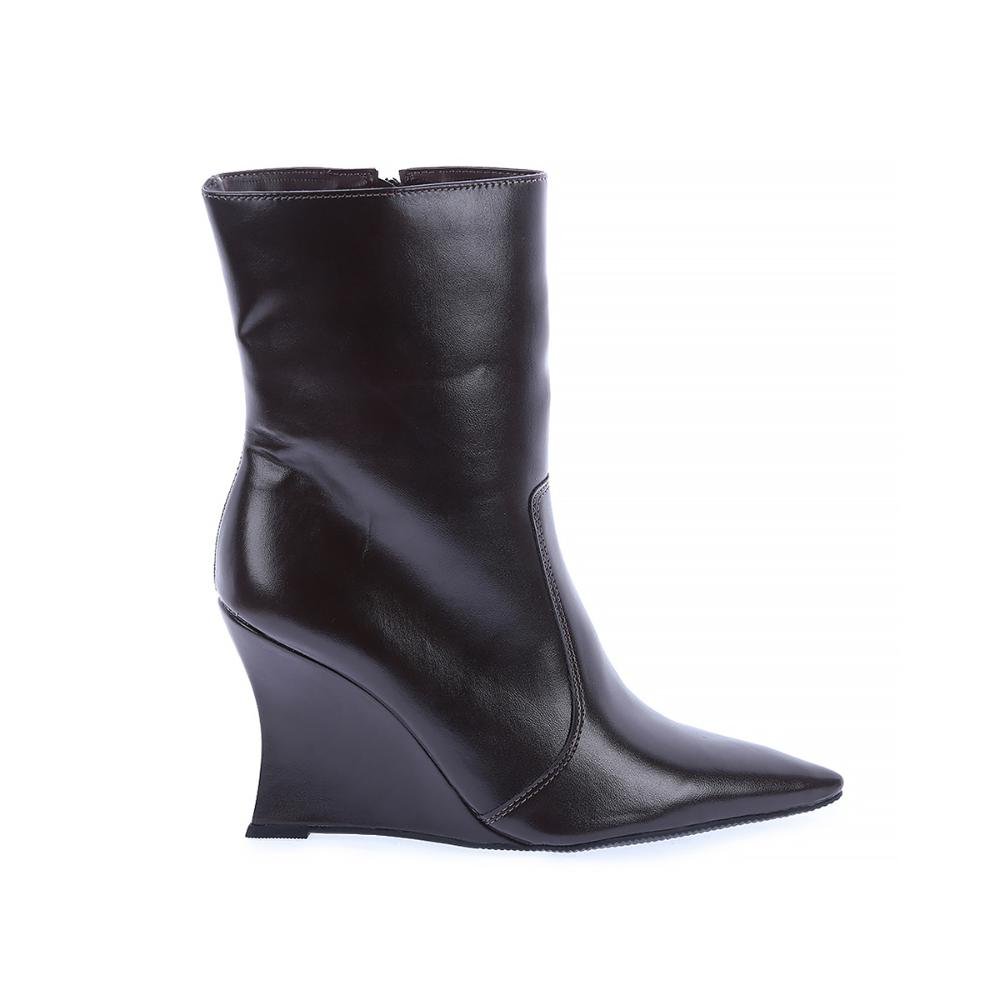 Stella - Bota Feminina Salto Anabela Marrom