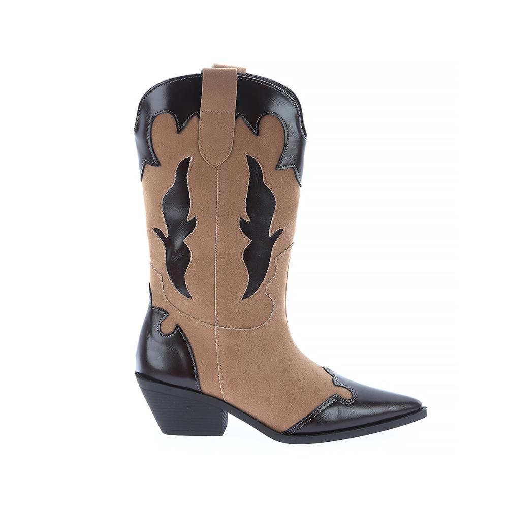 Michelle - Bota Feminina Country Camurça Capuccino