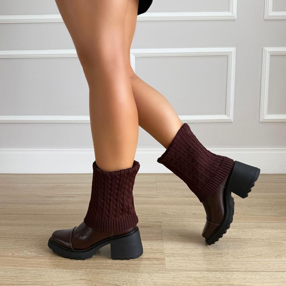 Betina - Bota Meia Tratorada Marrom Marrom 4