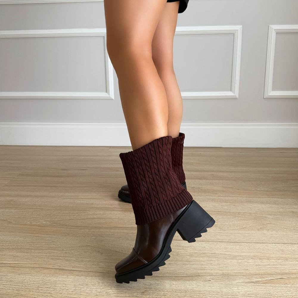 Betina - Bota Meia Tratorada Marrom Marrom 8