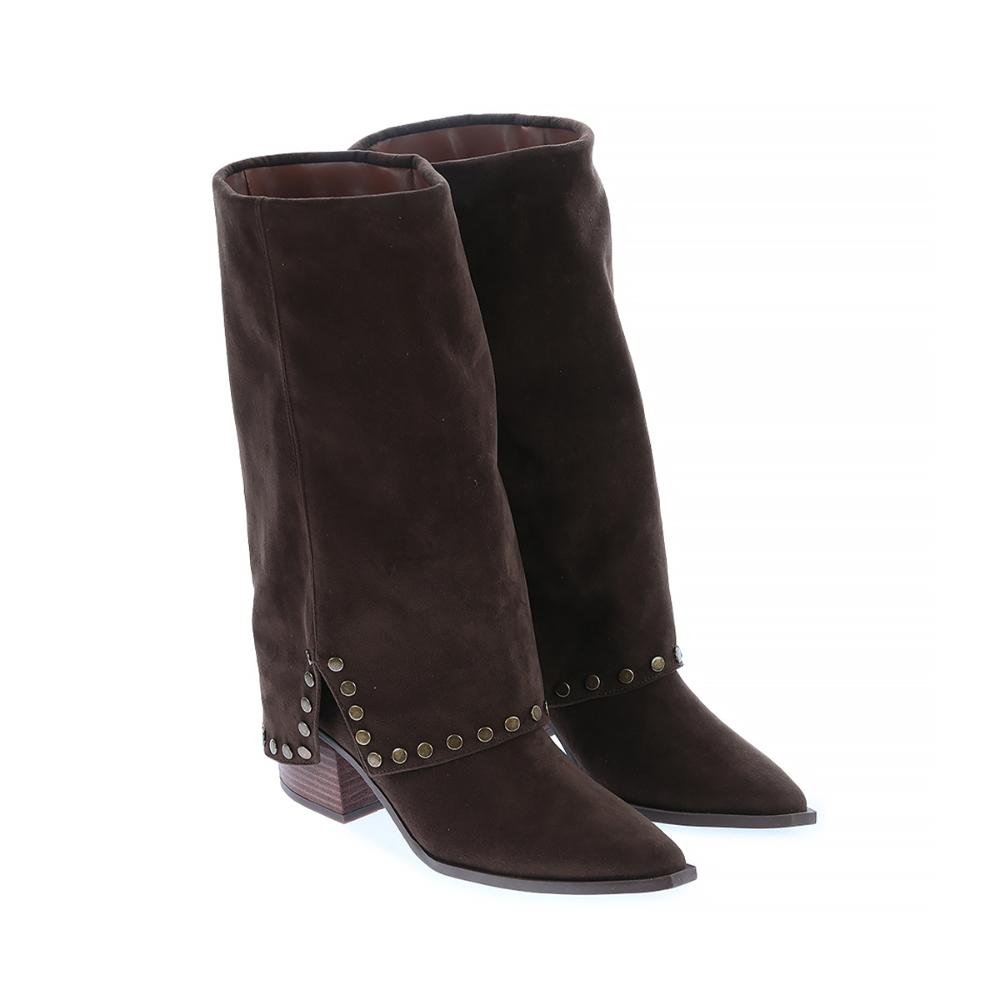 Larissa - Bota Country Western Capa com Tachas Marrom Marrom 2