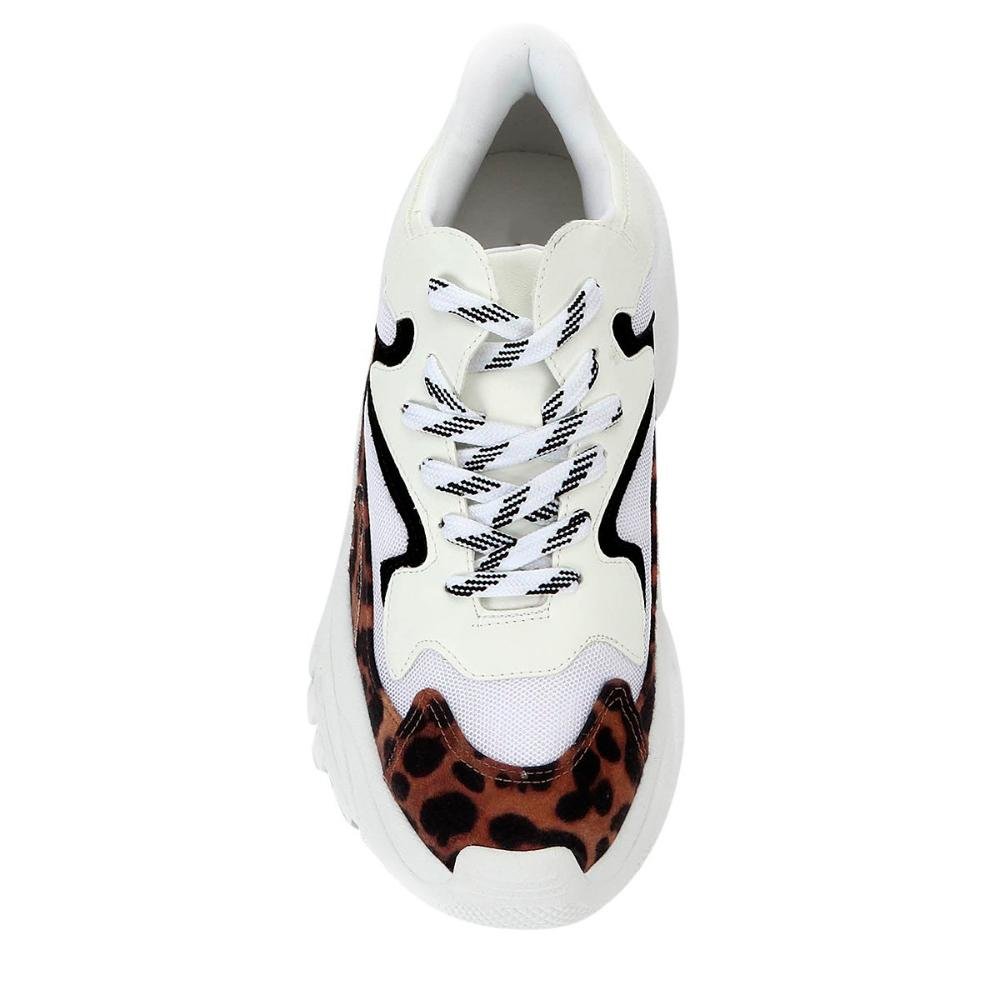 Tênis Sneaker Penny Onça Branco 2