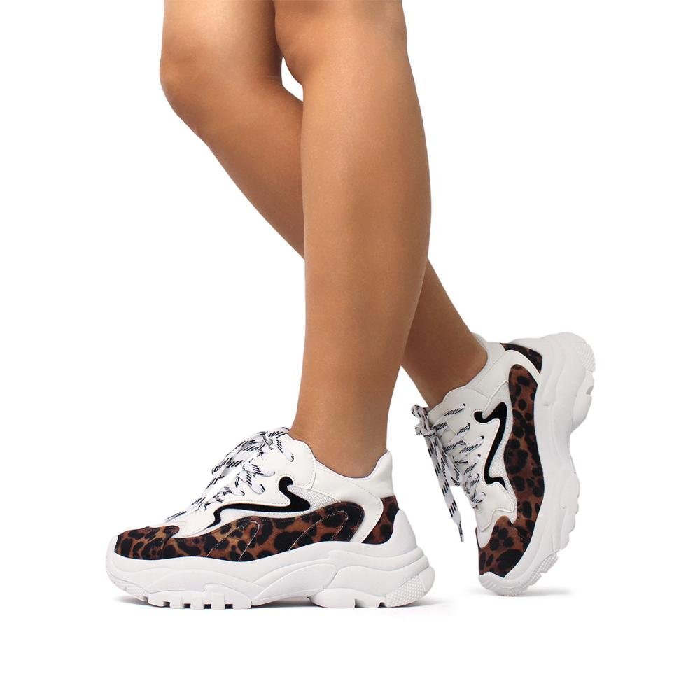 Tênis Sneaker Penny Onça Branco 3