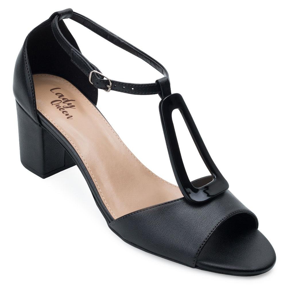 Sandália Lady Queen AM21-1290 Preto 1