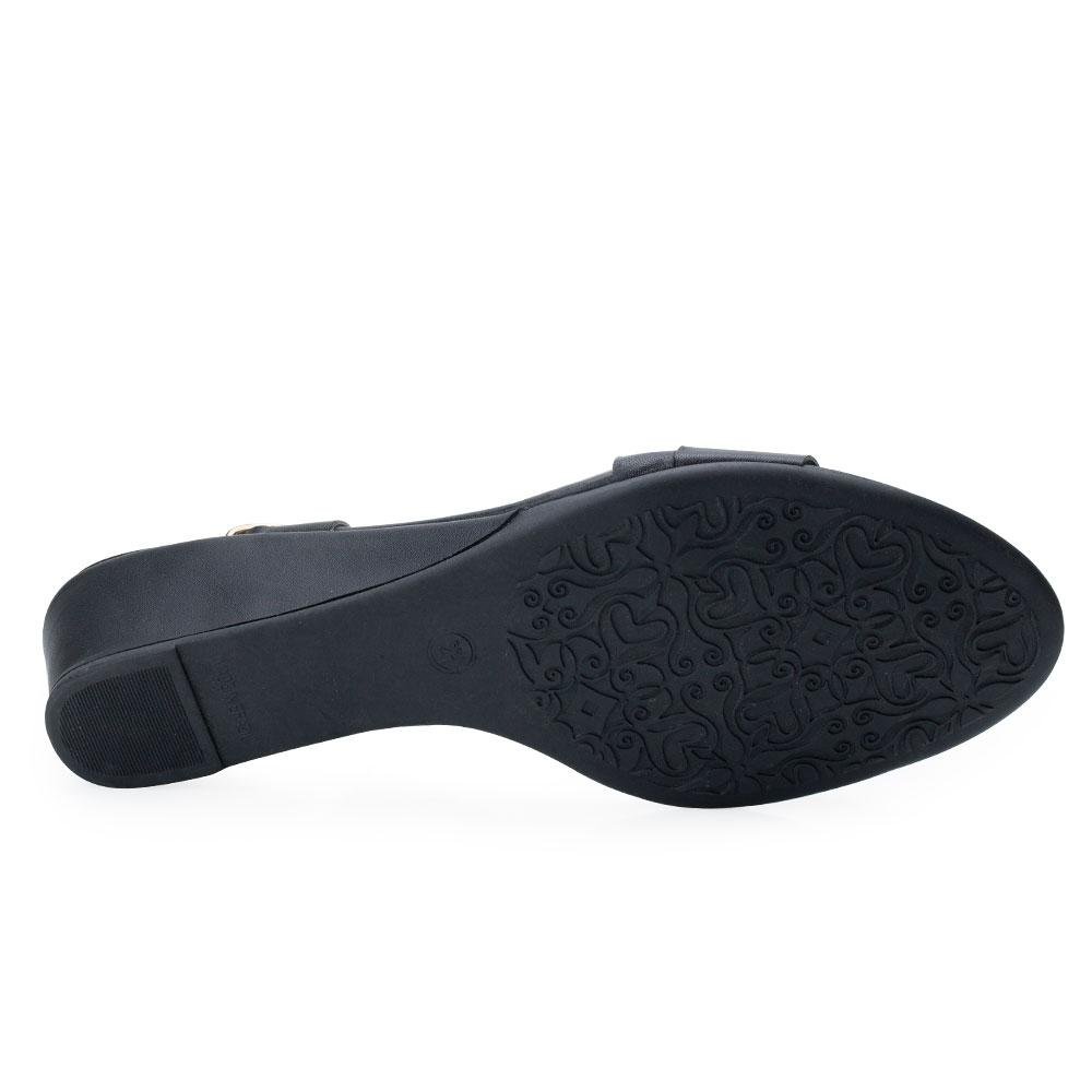 Sandália Anabela Lady Queen AM21-1171 Preto 3