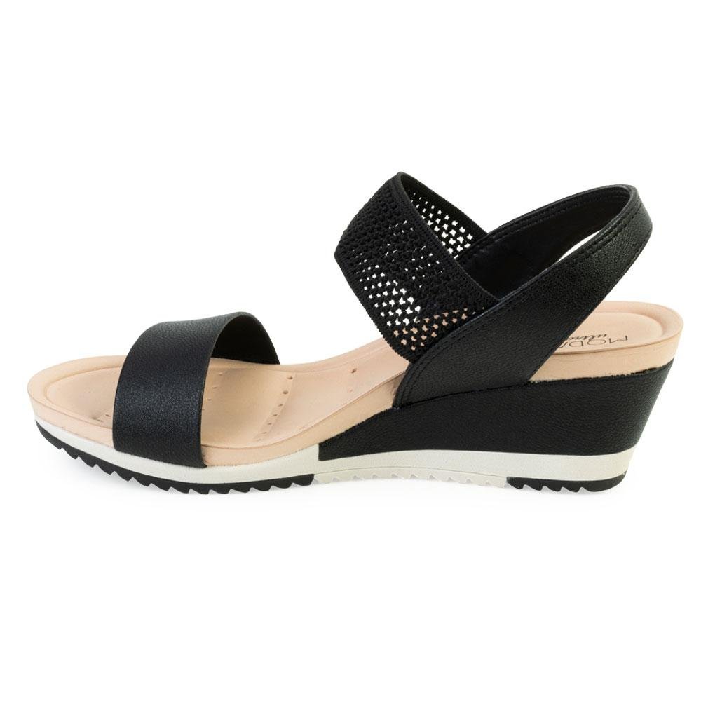 Sandália Anabela Modare MD22-712310 Preto 2