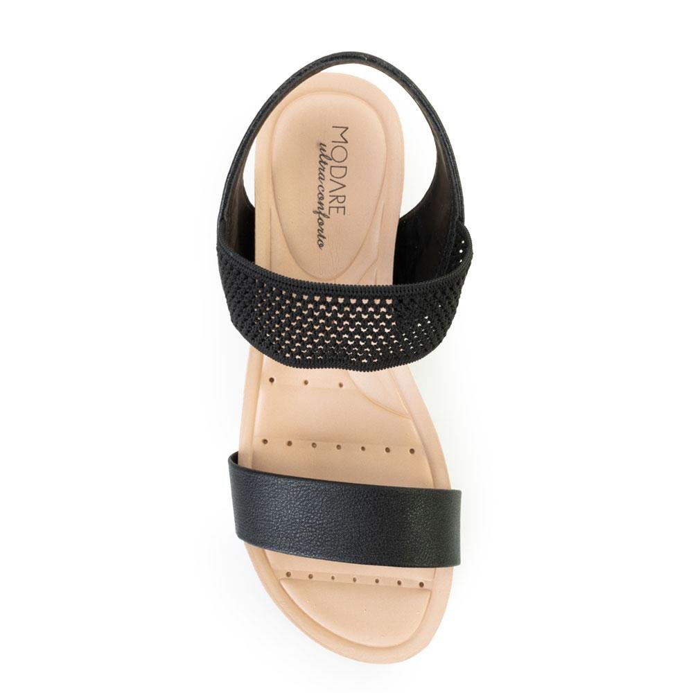 Sandália Anabela Modare MD22-712310 Preto 4