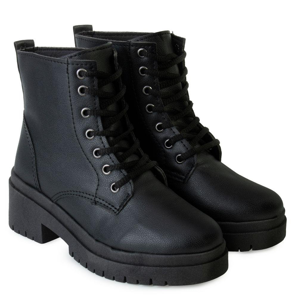 Bota Coturno Ana Lucia 4110 Preto 4