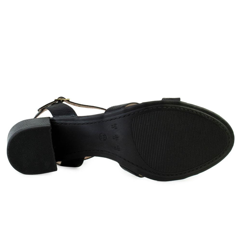 Sandália Cia Perfeita CP23-60225 Lizard Preto 3