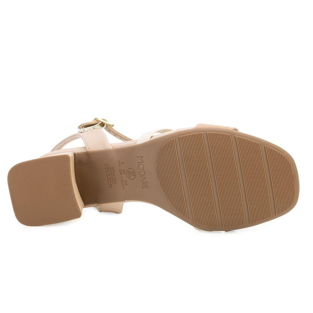 Sandália Salto Modare MD23-71721 Bege 3