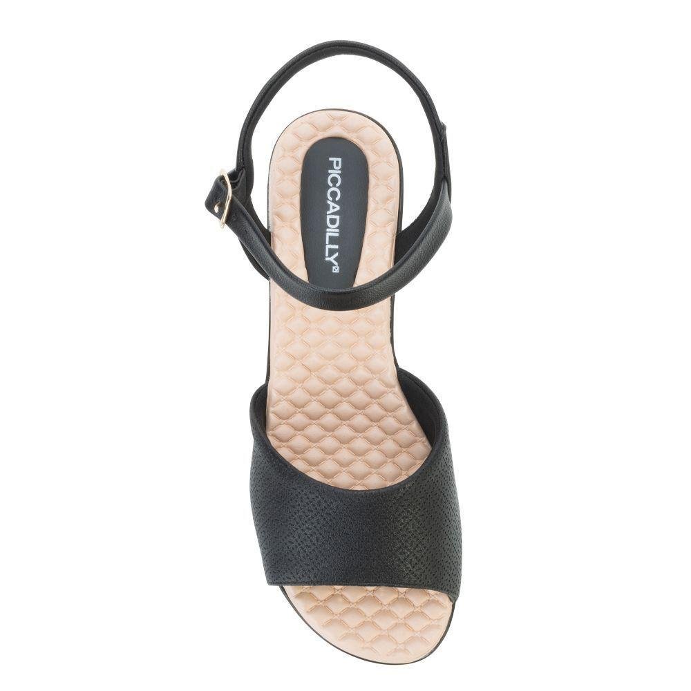 Sandália Anabela Piccadilly PD23-54031 Preto 4