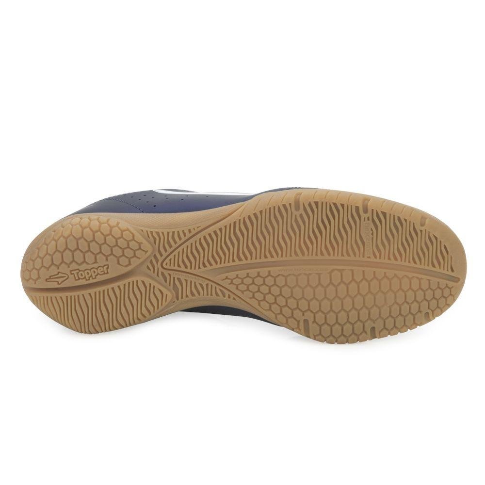 Chuteira Topper Futsal Top Boleiro V Masculino 1414 Azul 3