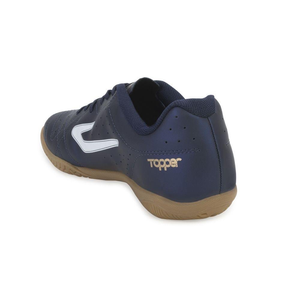 Chuteira Topper Futsal Top Boleiro V Masculino 1414 Azul 4