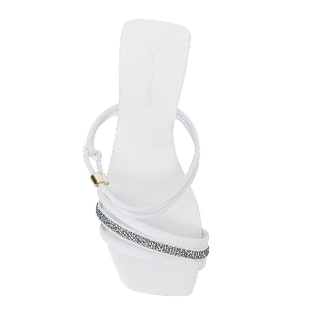 Rasteira Musa Fashion MF23-43257 Branco 4