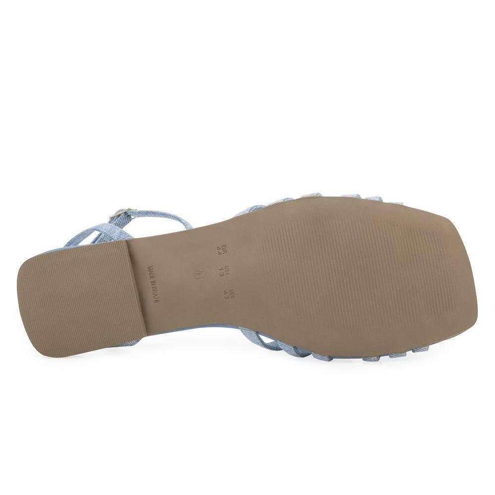 Sandália Rasteira Lady Queen AN23-19313 Azul 4