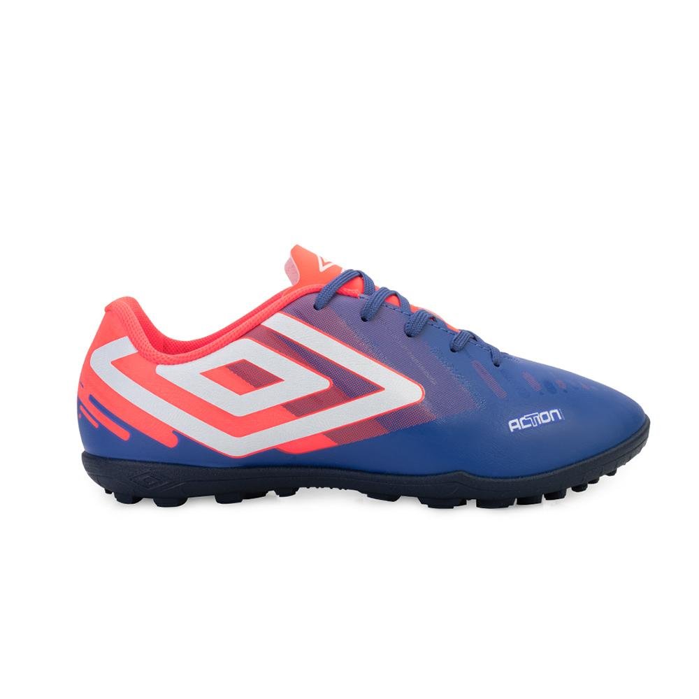 Chuteira Society Umbro Action Juvenil UM24 Azul 2
