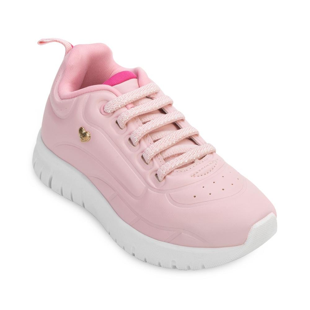 Tênis Kidy Ultra Flex KD24-44510 Bege/Rosa 1