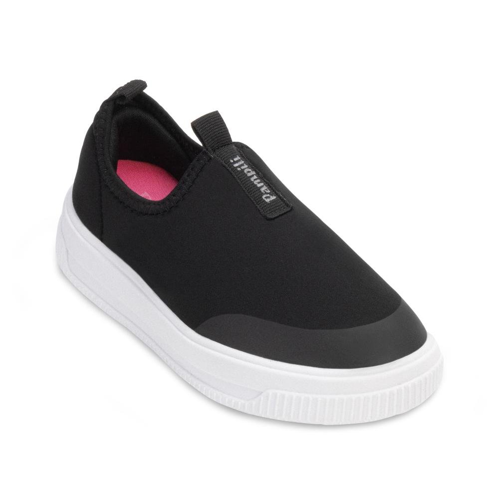 Tênis Slip On Pampili Infantil PP24-73801 Preto/Branco 1