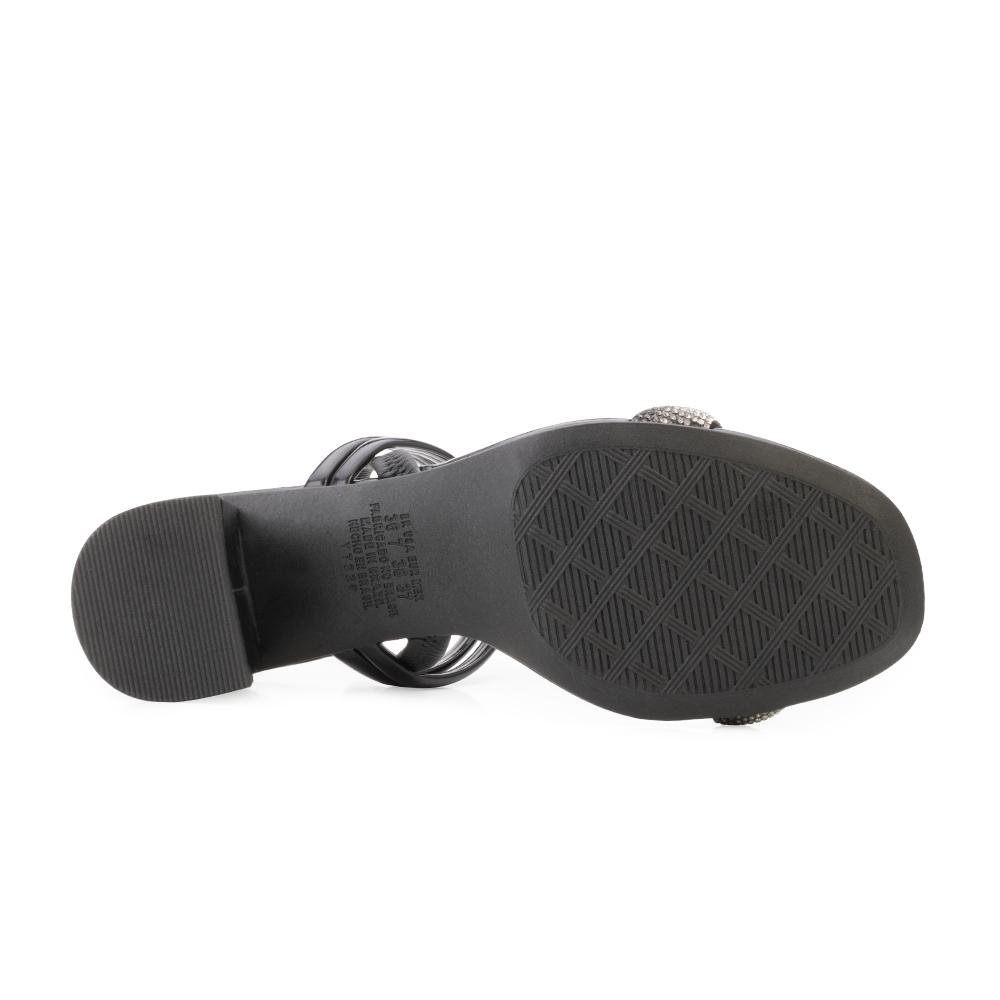 Sandália Salto Bloco Dakota DT24-Y7731 VZ Preto/Bege 4