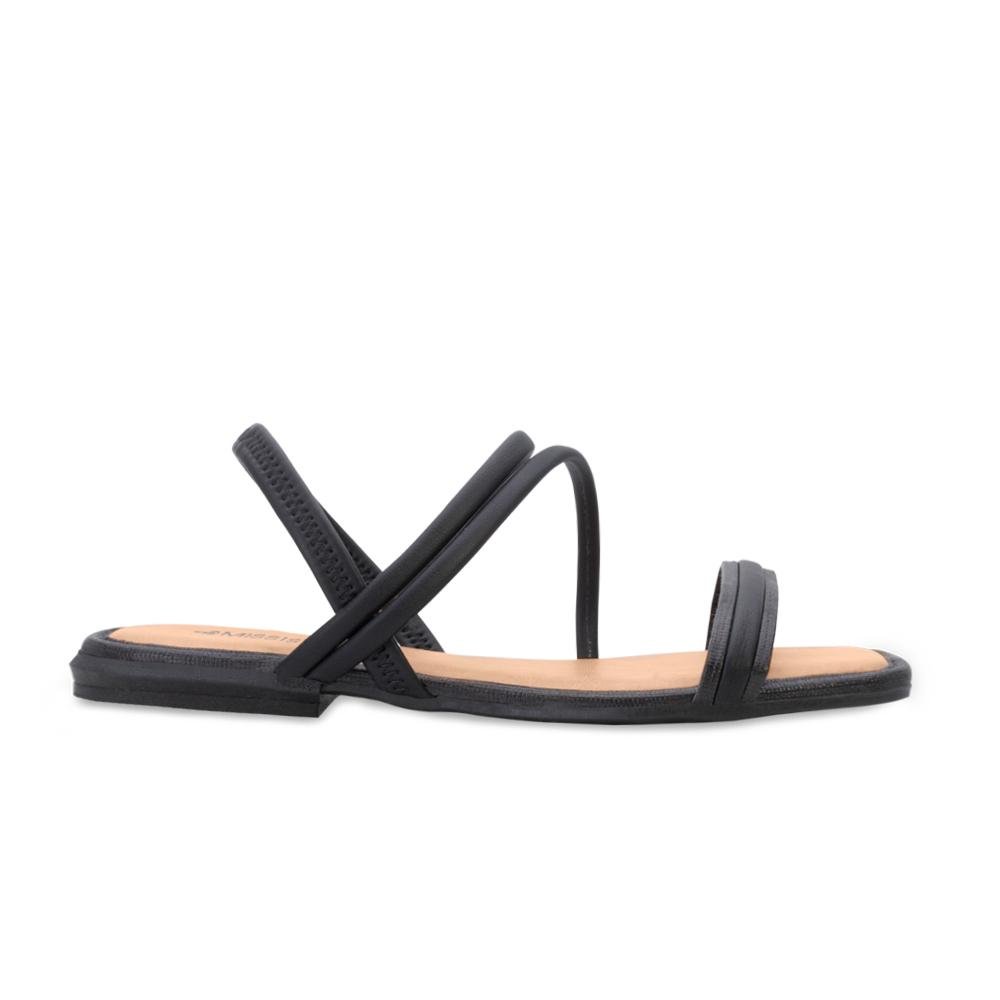 Sandália Rasteira Mississipi MS24-MB043 Preto/Marrom 2