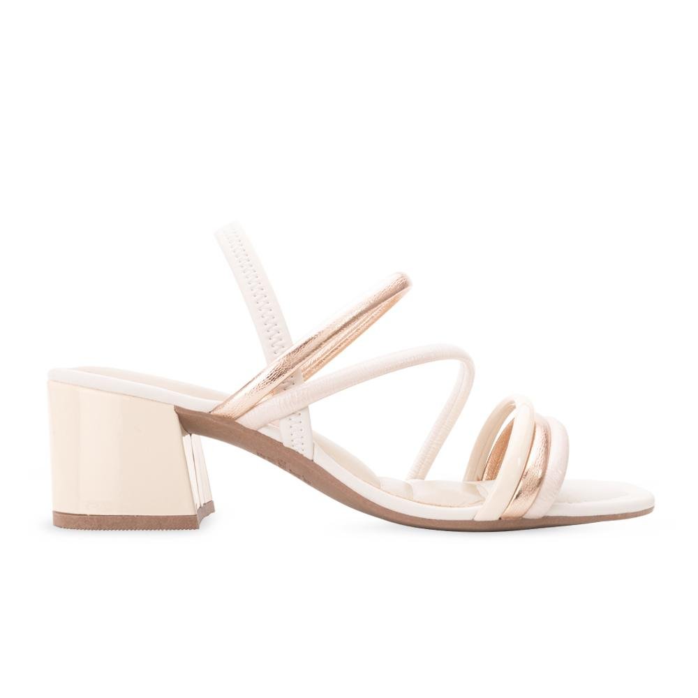 Sandália Salto Bloco Dakota DT24-Y8291 Branco 2