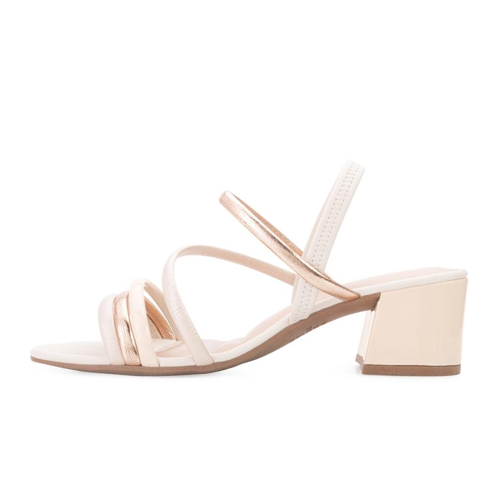 Sandália Salto Bloco Dakota DT24-Y8291 Branco 3