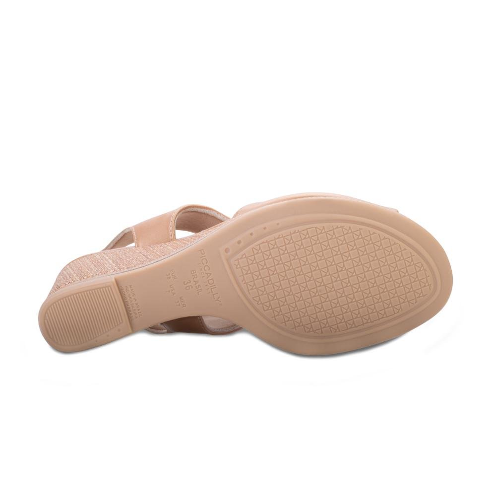 Sandália Anabela Piccadilly PD24-40822 Marrom 4