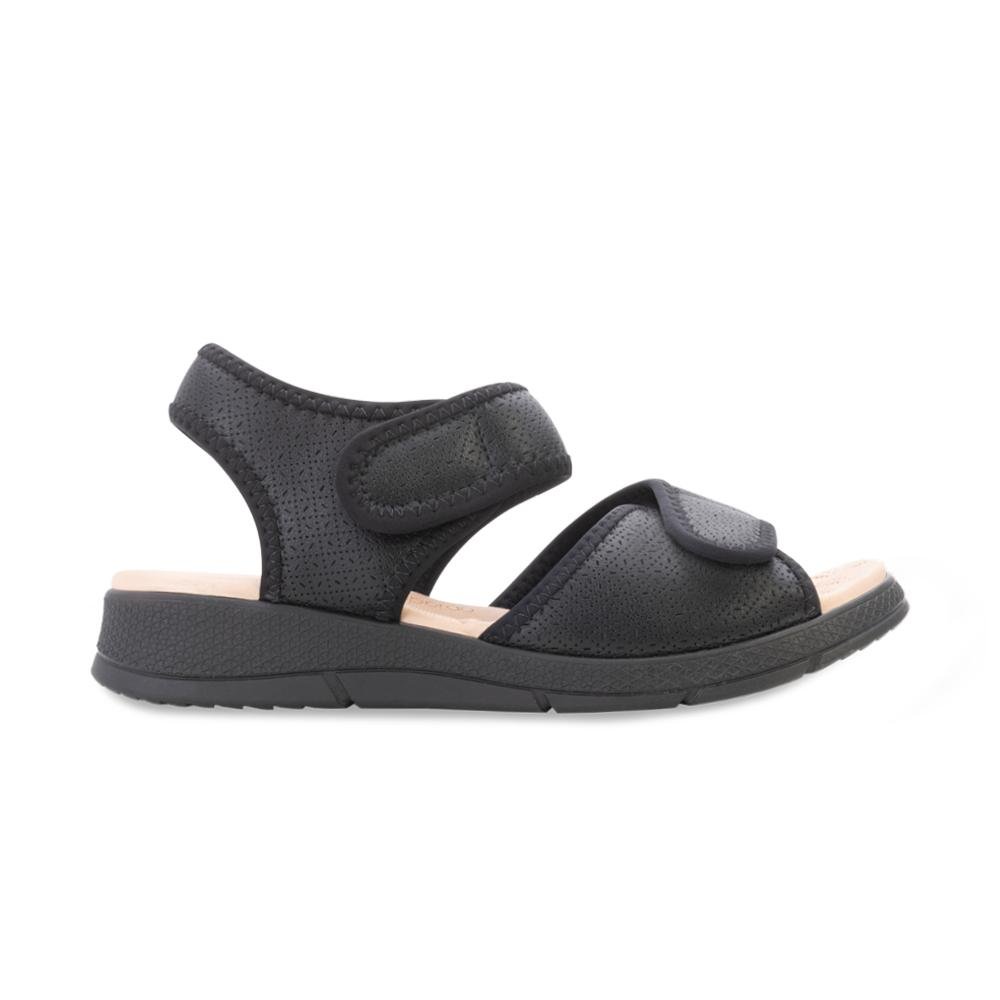 Sandália Papete Piccadilly PD24-57100 Preto/Bege 2