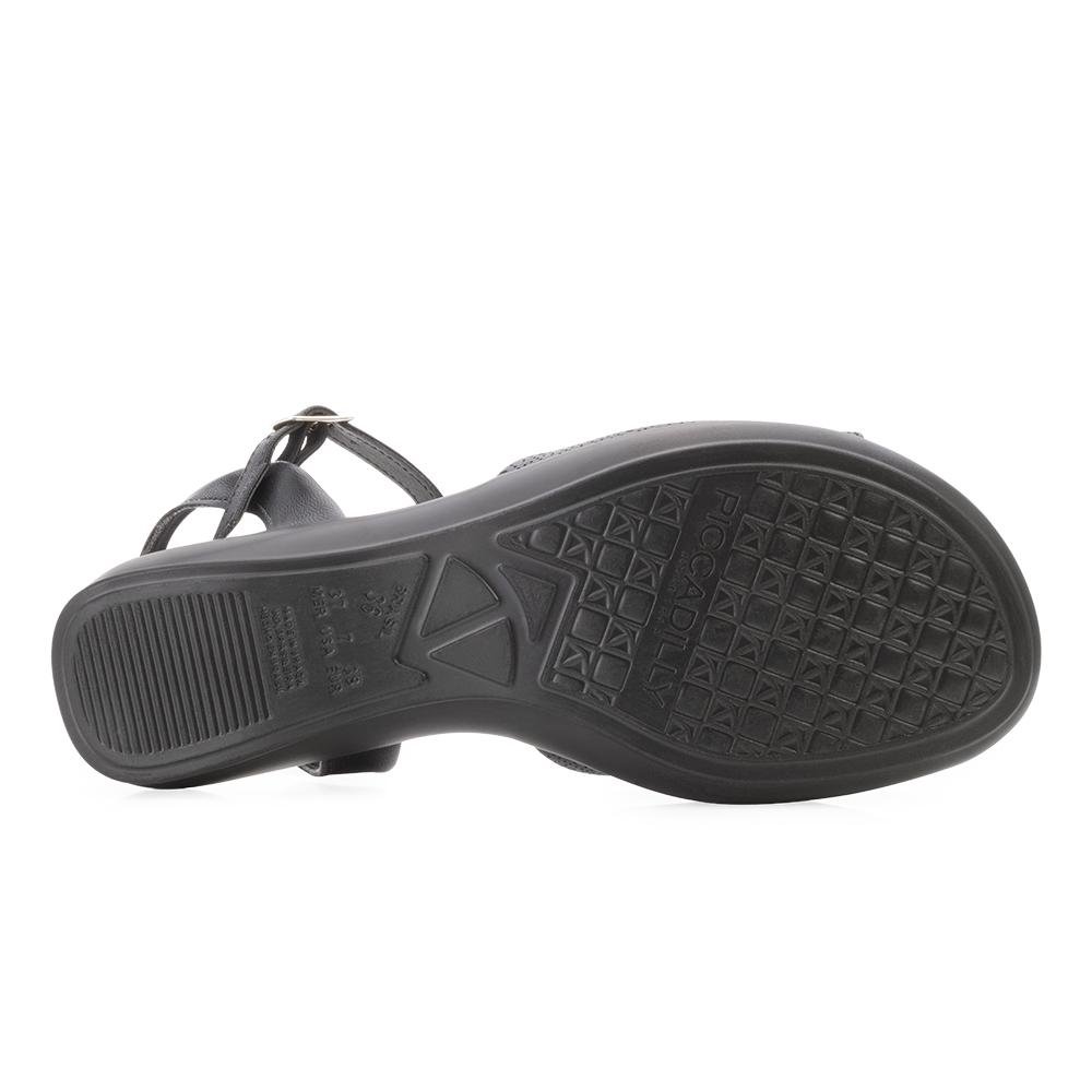 Sandália Piccadilly PD24-50034 Preto/Bege 4