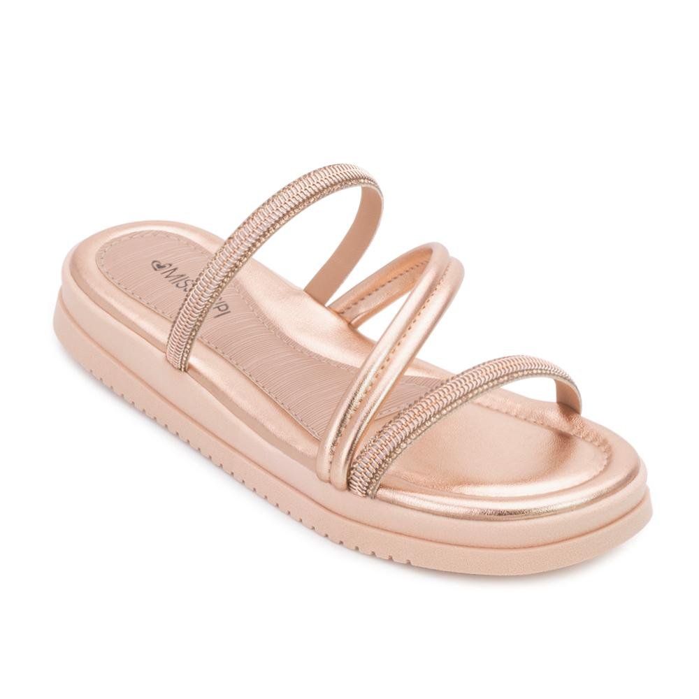 Sandália Flatform Mississipi MS24-MB531 Dourado 1