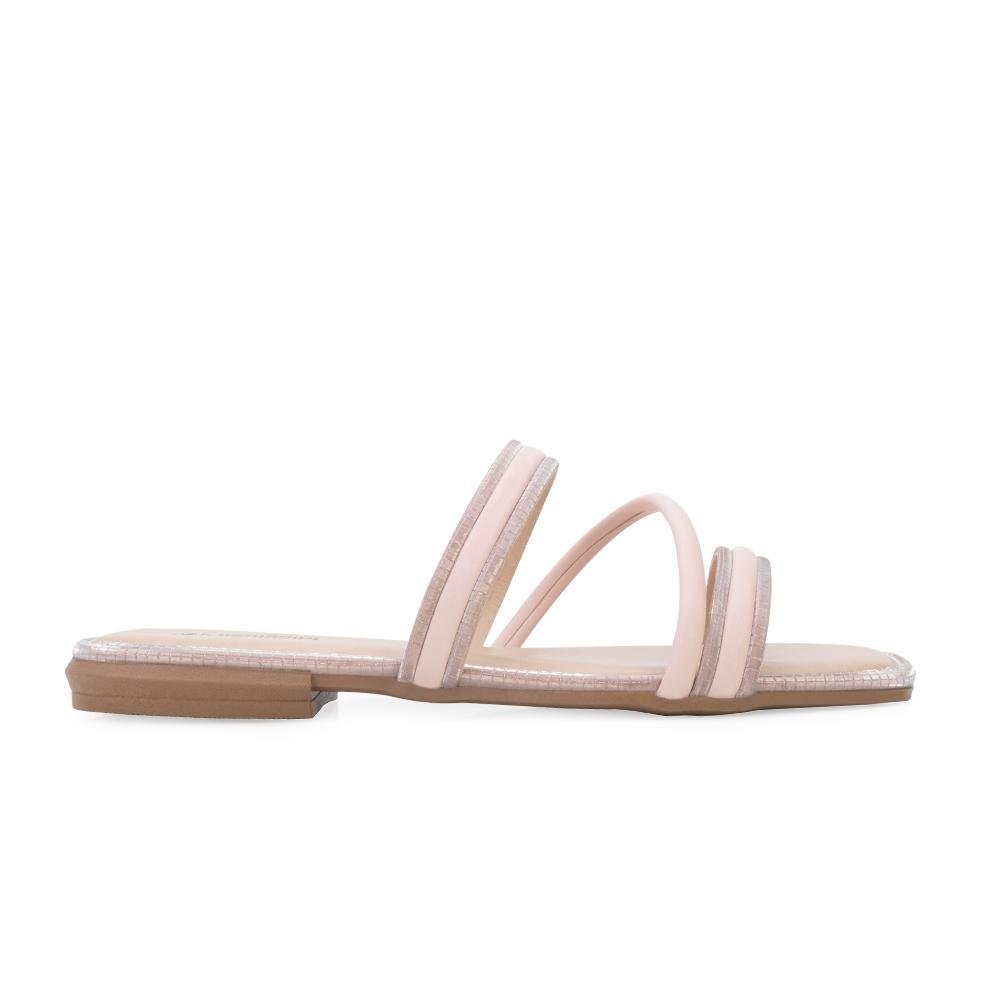 Sandália Rasteira Mississipi MB24-MB041 Bege 2