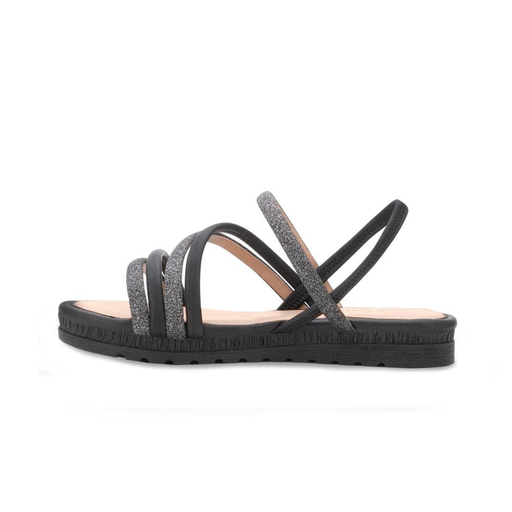 Sandália Flatform Pink Cats Infantil PC24-V4043 Preto/Bege 3